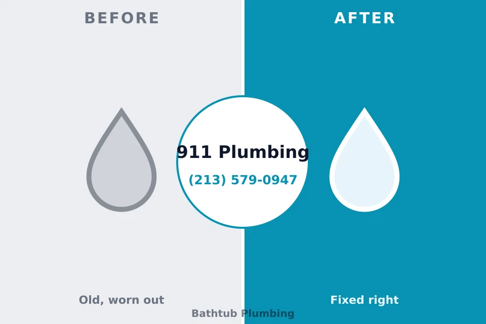 Before and after: plumbing repair Indian Hills, KY